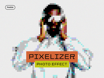 Pixelizer Photo Effect 80s 8bit bitmap download effect filter free freebie gaming monitor pixel pixelbuddha psd retro screen vintage