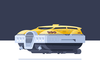 Fifth Element car fifth element futuristic illustration movie sci fi taxi