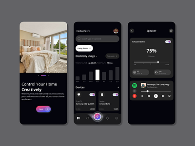Home Hub - Smart Home Design app design product design ui ux