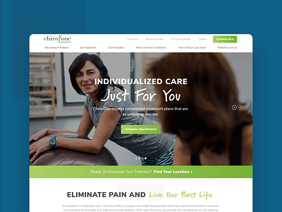 Chiro One :: Homepage health web web app web design website