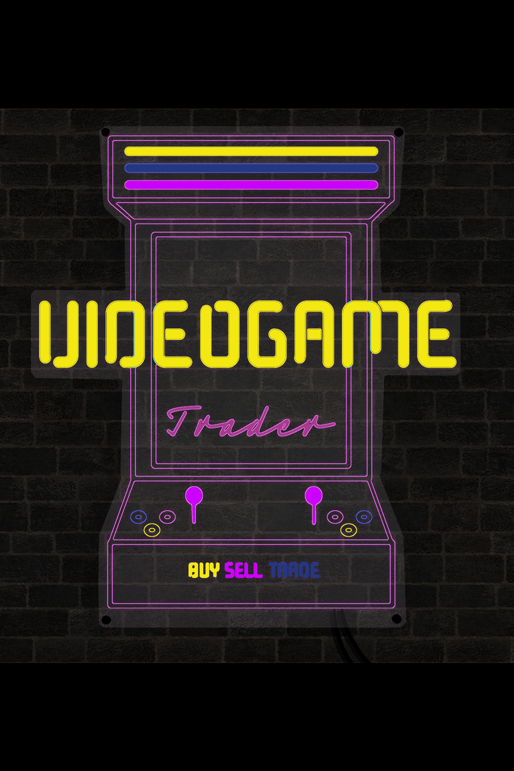 Video Game Traders Poster branding design graphic design illustration poster typography