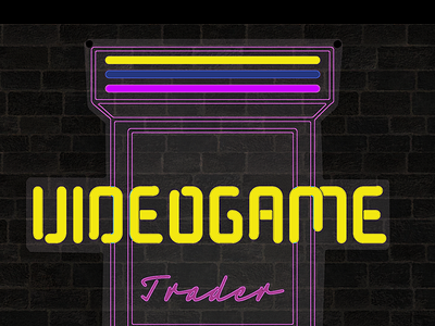 Video Game Traders Poster branding design graphic design illustration poster typography