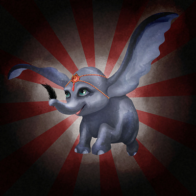 illustration movie dumbo illustration