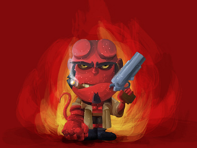 illustration movie Hellboy illustration