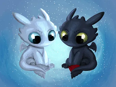 illustration movie Dragons