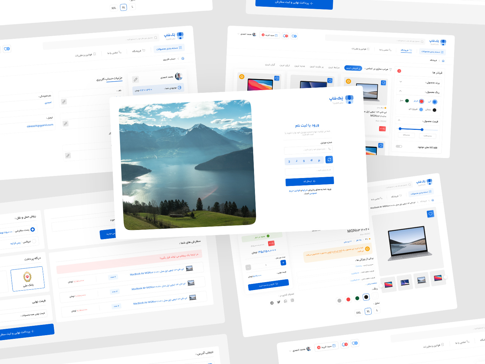 UI/UX design for online shop by Ali Azizi on Dribbble