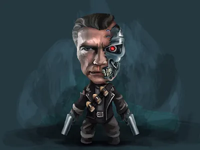illustration movie terminator illustration