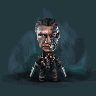 illustration movie terminator illustration