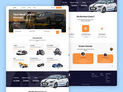 Concept Web Design app browser car car tow truck car wash concept design driver graphic design grid system illustration responsive ui ui design uiux ux ux design web web design website