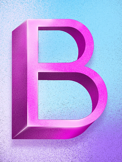 Letter B 36days b 36daysoftype design graphic design illustration procreateart