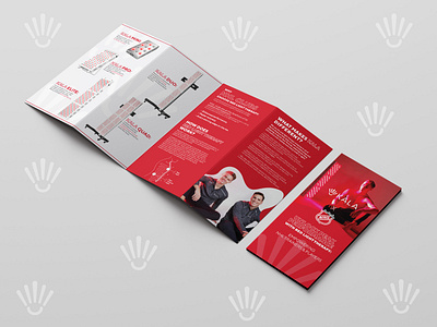 Red Therapy Brochure Design fitness graphic design health print