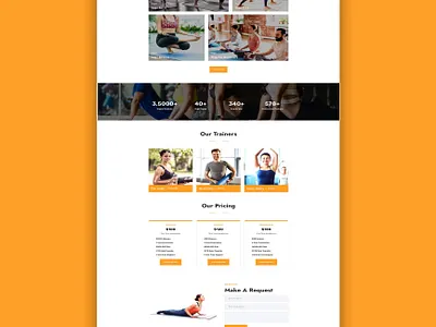 Landing Page Exploration - Inner Balance Yoga Studio aella aellacreativeforce app branding color design designinspiration graphic design illustration landing page landingpage logo typography ui uidesign ux uxdesign uxui vector webdesign