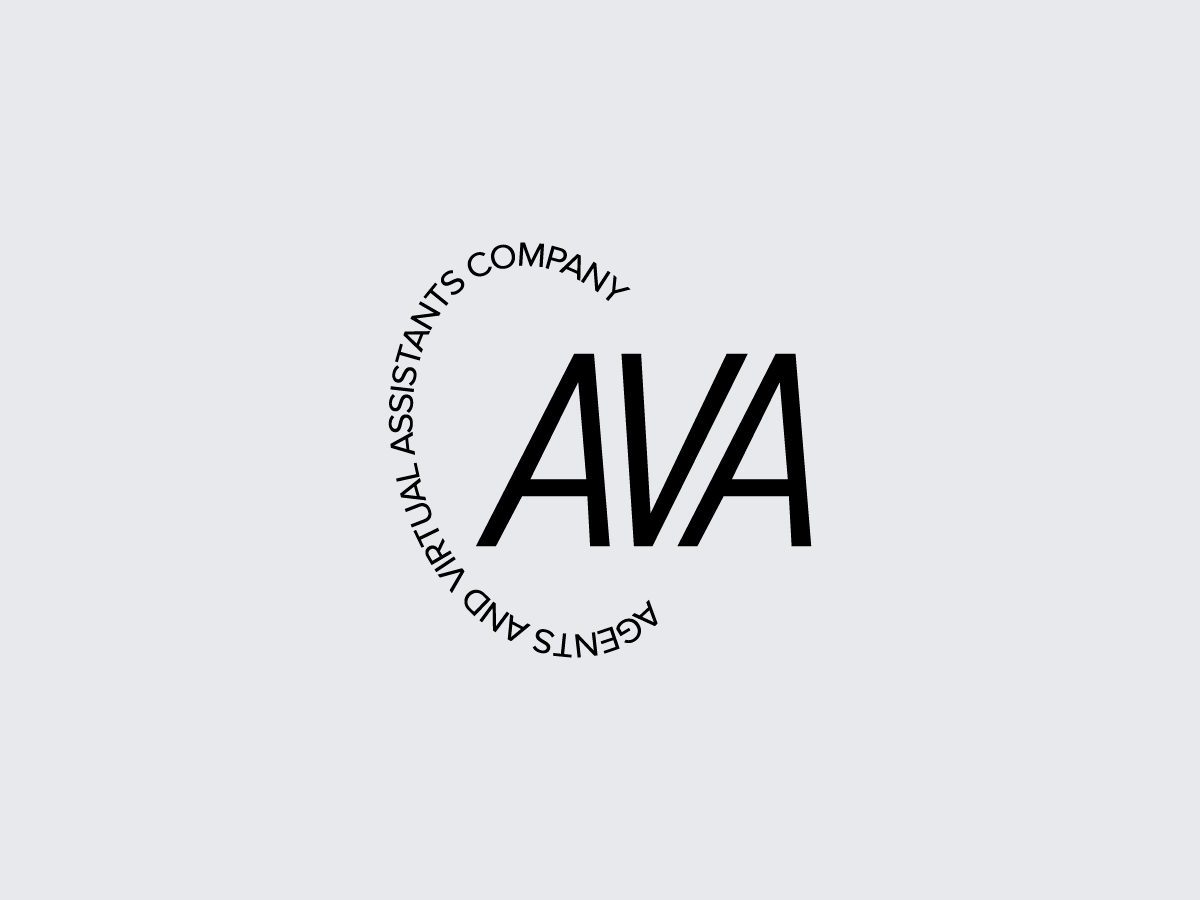 AVA assistant company firm help logo logo design logodesign logotype simple typeface