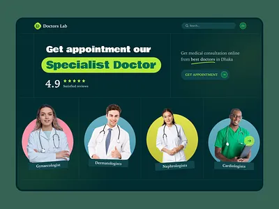 Doctors lab website design 3d animation branding dashboard graphic design interaction landing page motion graphics ui user interface ux video webapp website
