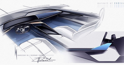 Interior Sketches @generalmotorsdesign automotive interior cadillac design renderings sketches