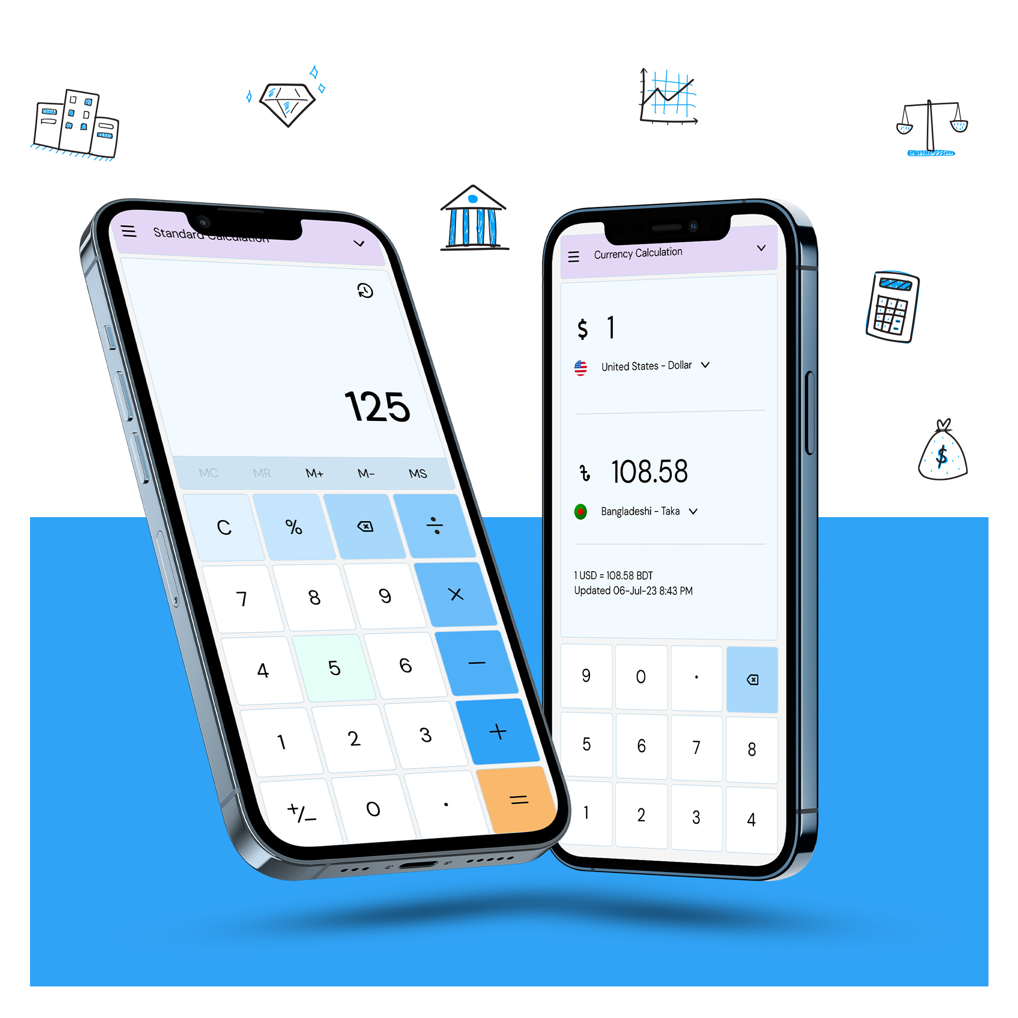 Calculator adobe xd android branding dailyui figma iphone mobile mobile app product design ui uiux user interface