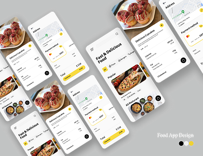 Fast Food Delivery App app design food app food delivery app graphic design ui ui design