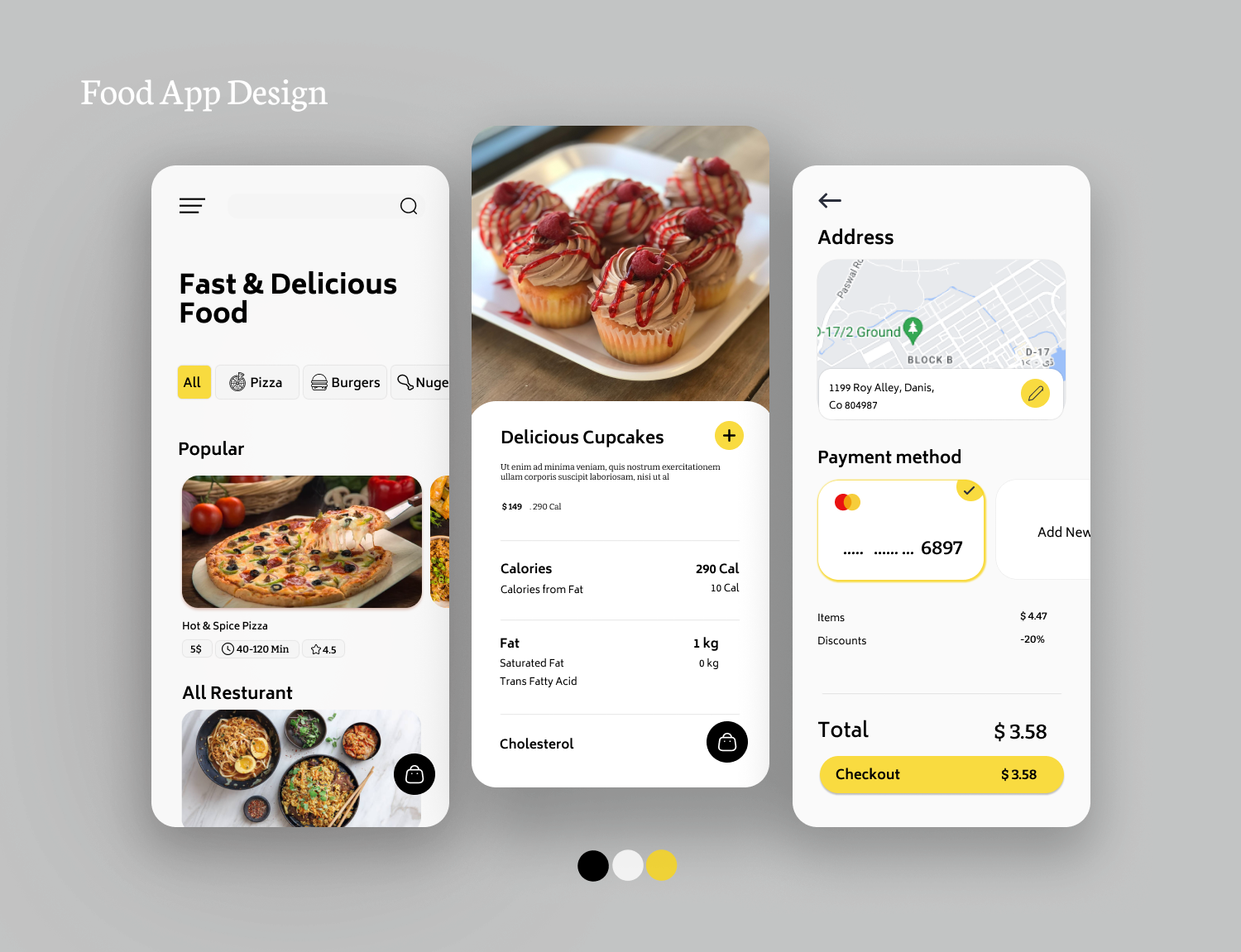 Fast Food Delivery App by Sitara Beyg on Dribbble