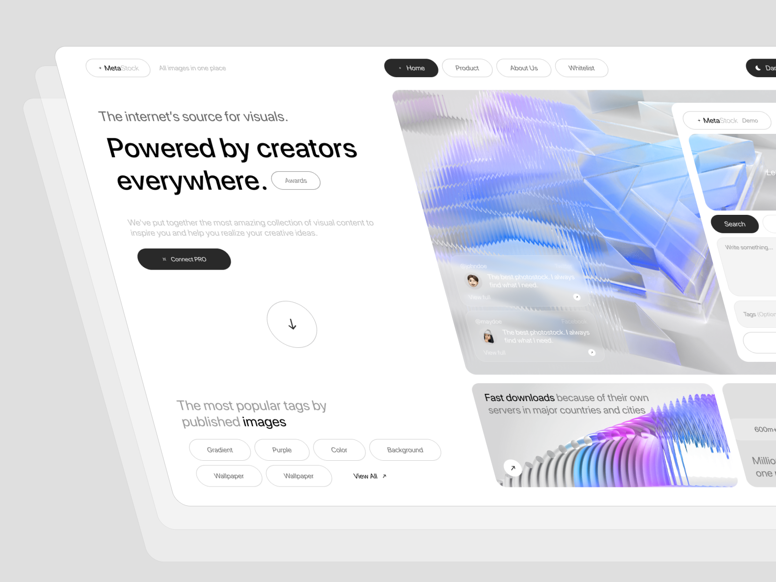 MetaStock - Creators Platform by Awsmd on Dribbble