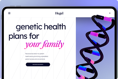 Genetic health plans header section