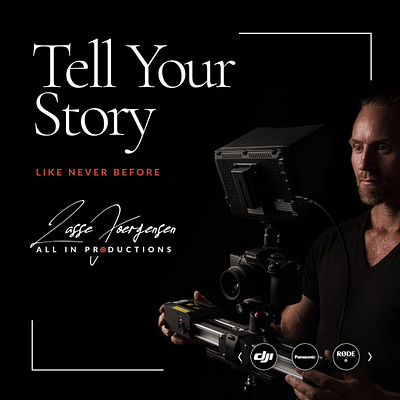 Videographer Website Design and Brand Design branding design graphic design logo typography web website