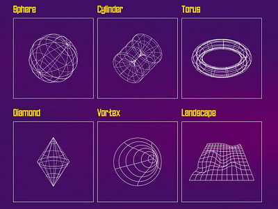 6 EASY Wireframe Shapes in 6 MINUTES 3dshapes shapes vector vector shapes vector wireframe wireframe wireframe shapes