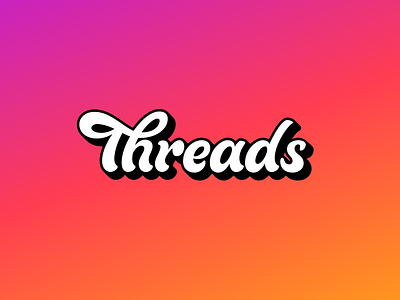 Threads brush pen hand lettering illustrator lettering meta threds