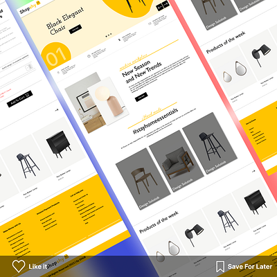 Furniture E-Commerce Website Figma design branding graphic design illustration ui ux