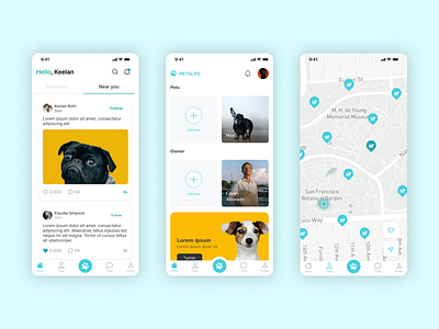 Petslife - App for pet owners - Part 2 design mobile design ui ux