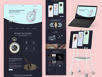 This is a landing page design concept for watch sailing platform landing page landing page design concept uiux design user experience design user interface design web design web site website website user experience design