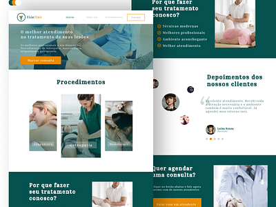 Landing Page - FisioClinic graphic design landing page ui ux