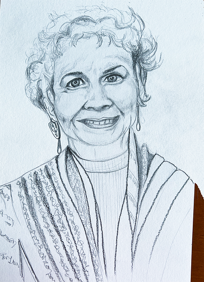 Alice Munro illustration people smile writer