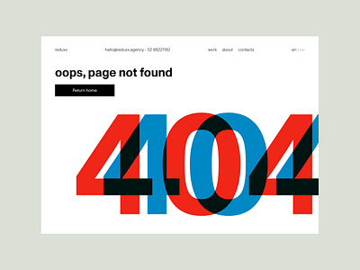 Day 008 - 404 Page 2d 404 404page dailyui swiss swissdesign ui webdesign