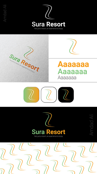 Resort Logo Design & Branding amdad ali branding design designer graphic design icon logo logo designer logo maker logotype resort logo typography