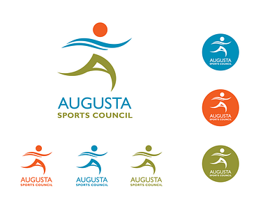 Augusta Sports Council branding design graphic design icons illustration logo vector