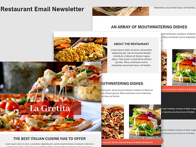 Restaurant Email Newslette creative newsletter email email newsletter email newsletter design food graphic design landing page modern newsletter newsletter design professional newsletter restaurant restaurant email newslette restaurant graphic restaurant print web page