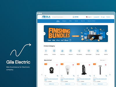 UI UX Design for Gila Electric Company branding electronic gila ui ui ux web websits