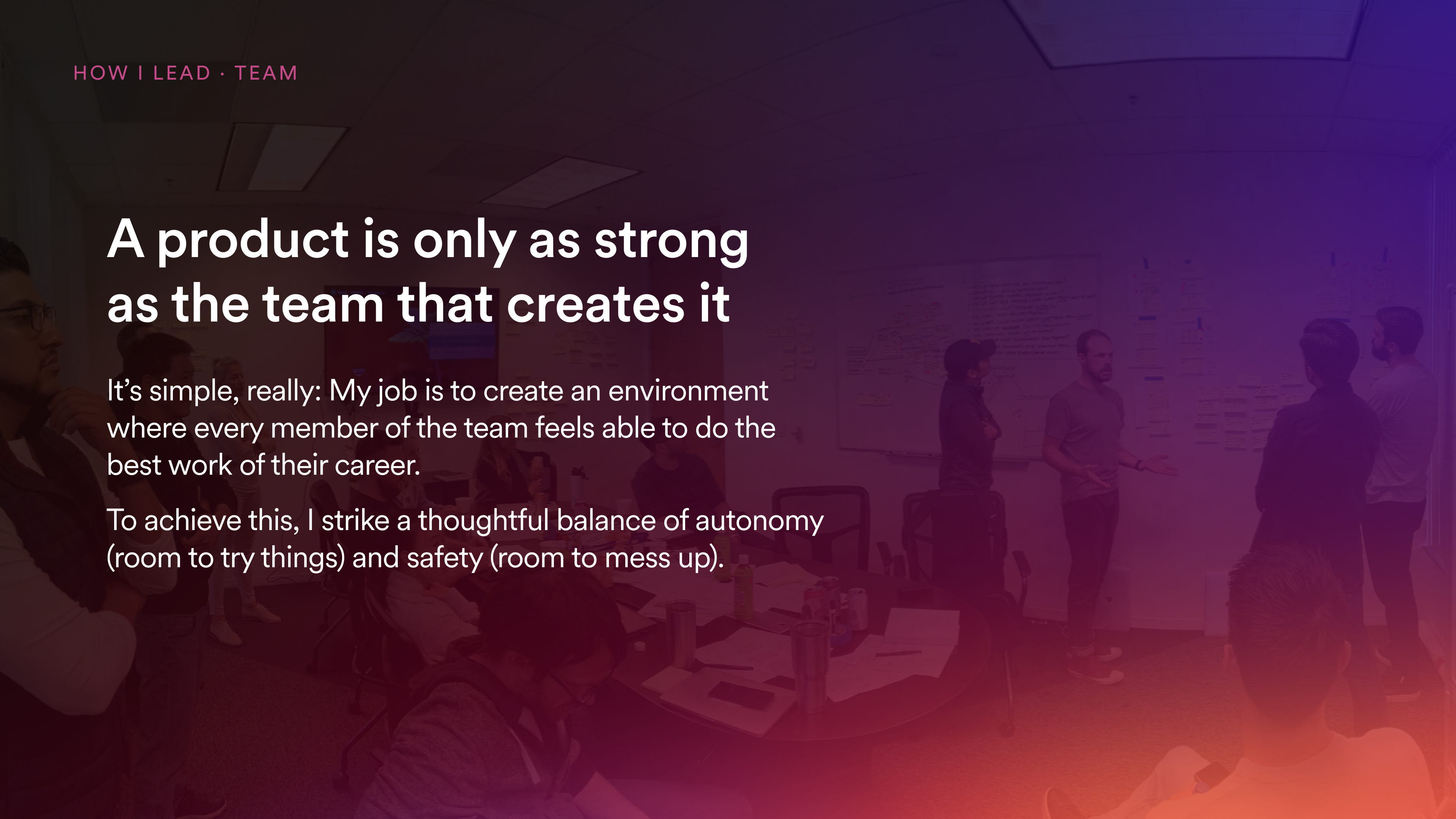 A slide from the bio deck I'm putting together deck presentation slide