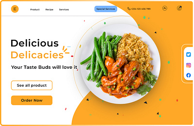 Desktop Food App ui Design figma productdesign ui ux
