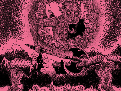 Daemonium Aternum (Design for sale) design for sale gig graphic design hardcore illustration merchandise metal poster punk