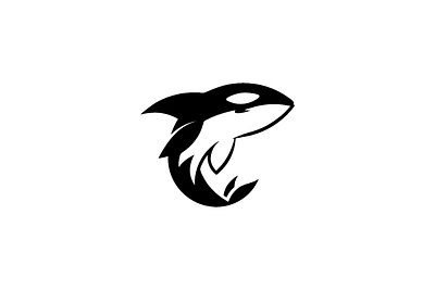 Killer Whale logo branding graphic design logo sports whale