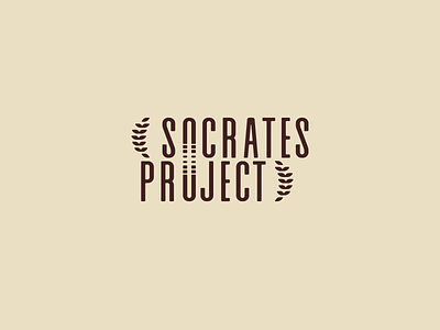 Socrates brand branding design font hotel identity laurels letter logo logotype monogram o project socrates style victory