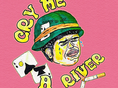 Cry Me a River design gig graphic design illustration merchandise poster texture