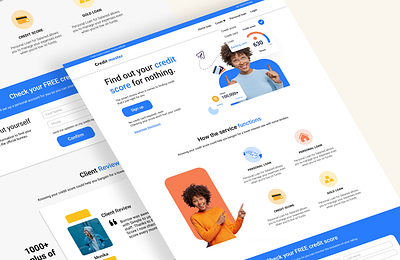 Credit score website app branding credit report credit score design graphic design illustration landing page logo ui uiux user experience user interface ux uxui web website