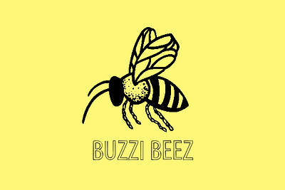 Bee logo bee branding graphic design insect logo