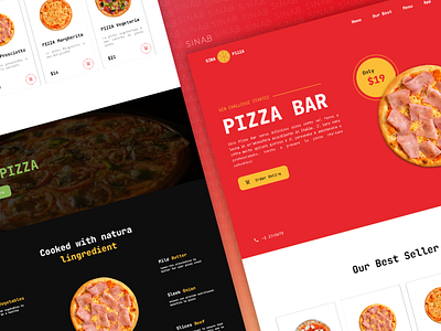 Sina Pizza Bar food pizza web