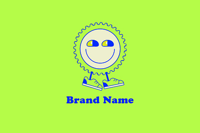 Happy logo branding graphic design happy logo smile