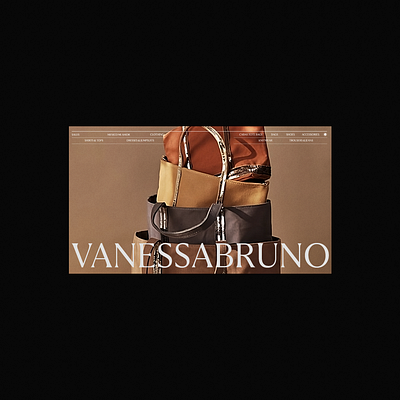 Vanessa Bruno ui exploration design ecommerce graphic design interface typography ui user interface web wesite