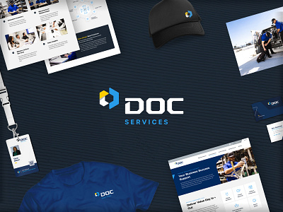 DOC Services - Full Rebrand branding charlotte charlottecreatives design graphic design logo print product ui ux web website