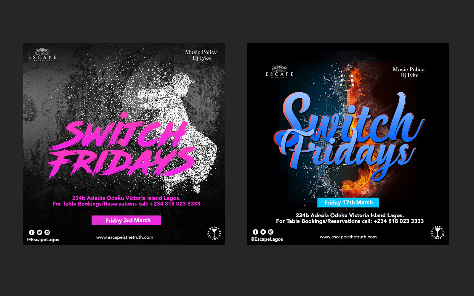 Escape Social Media awareness project by Attah Davis on Dribbble